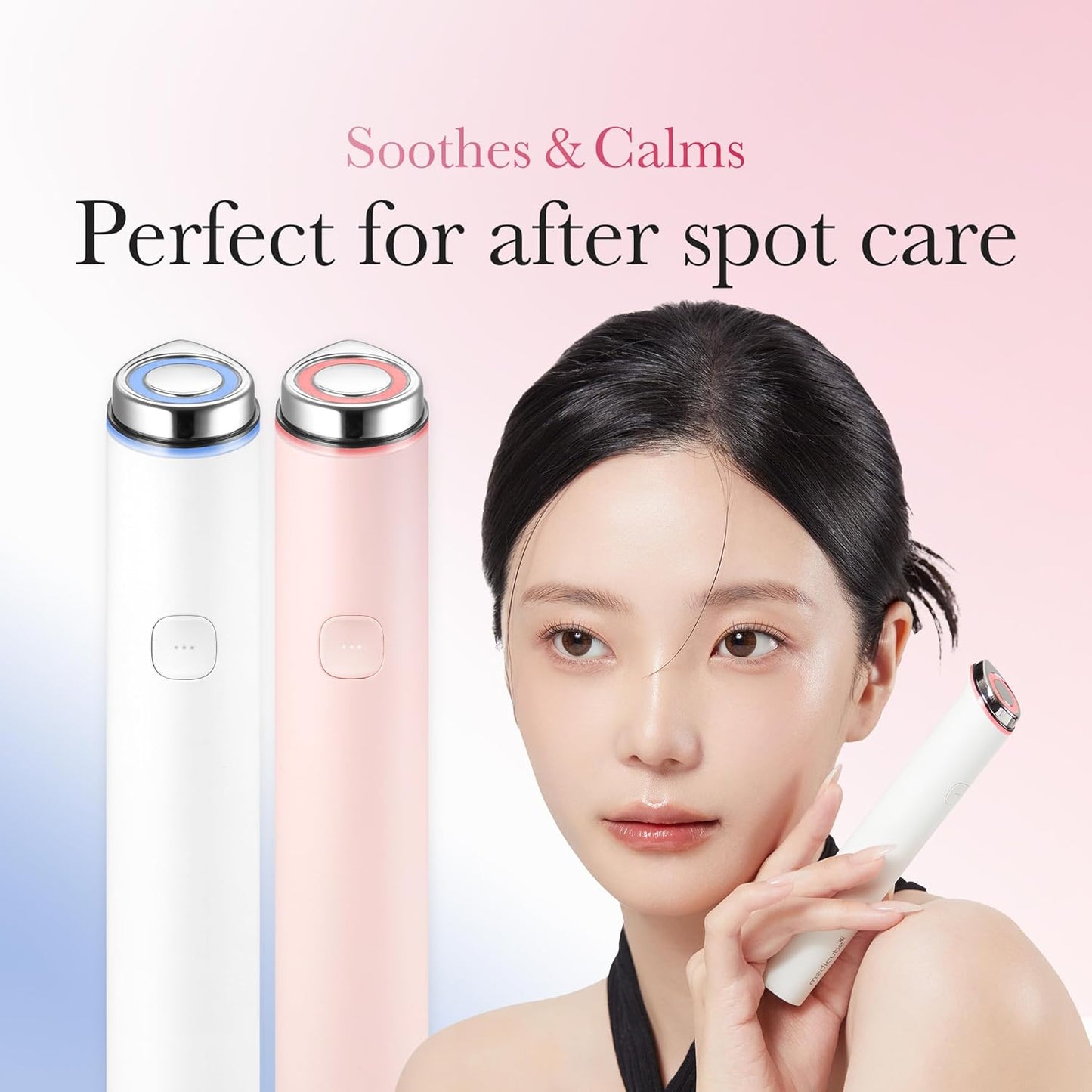 medicube Calm and Clear Skin Duo: medicube Mini Booster Pro Pink and Salmon DNA PDRN Pink Peptide Serum